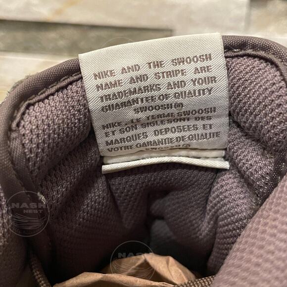 Nike Dunk Sky Hi Wedge 10 | Olive Brown Suede Mesh Sneaker 579763-300 - Picture 5 of 9